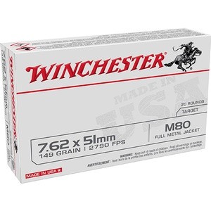 WIN WM80 7.62x51 149GR FMJ 20 - 556 Black Friday Promotion